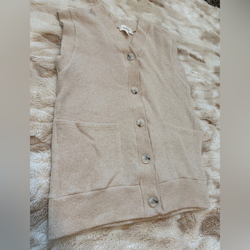 Bohme Beige Sweater Vest